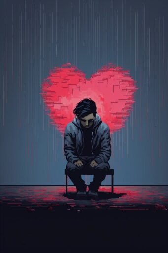 Top 5 Reasons for Painful Twin Flame Cheating 6 close up man with broken heart painted him 23 2150848229 1