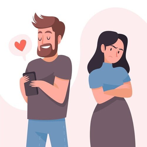 Top 5 Reasons for Painful Twin Flame Cheating 16 hand drawn flat design jealous illustration 23 2149322852